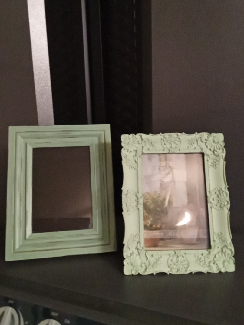 2 Mint Colored Picture Frames